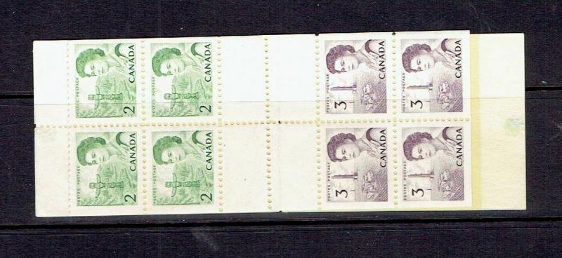 CANADA - 1967 CENTENNIAL BOOKLET 63b - EXTRA PERF LINE - WITH PANE 455ai - MNH