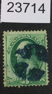 US STAMPS #136 USED GRILL LOT #23714