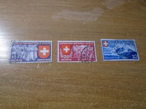 Switzerland  #  247-49   used