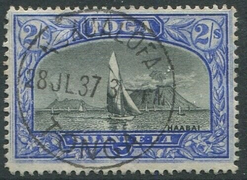 Tonga 1897 SG51a 2/- View of Haapai #2 FU