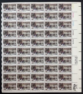 Scott 1702 WINTER PASTIME (Currier) Sheet of 50 US 13¢ Stamps MNH 1976