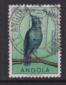 Angola   #346  used   1951  birds  5a