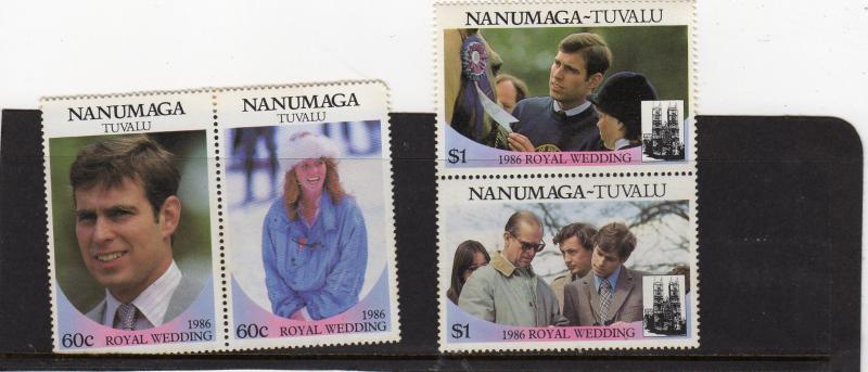 Nanumaga 1986 Royal Wedding MNH