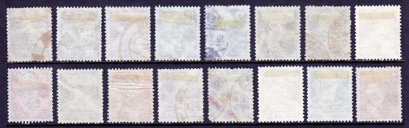 GERMANY (DDR) — SCOTT 10N29-10N44 — 1948 PORTRAITS SET — USED — SCV $20.15