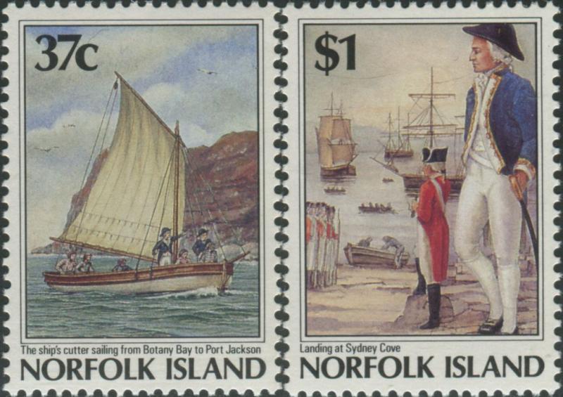 Norfolk Island 1988 SG436-437 Settlement 5th issue MNH