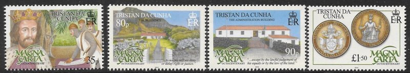 TRISTAN DA CUNHA SG1132/5 2015 MAGNA CARTA MNH