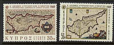 Cyprus 324-5 MNH Maps