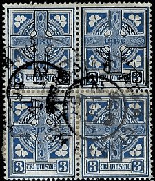 IRELAND   #111 USED BLOCK OF 4  (1)