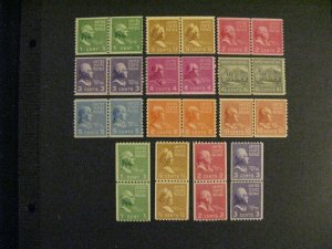 US #839-51 MNH line pairs a22.9 6021