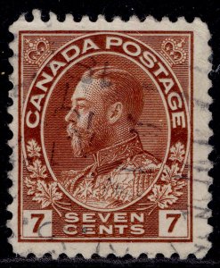CANADA GV SG251, 7c red-brown, FINE USED.