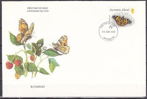 Ascension Is., Scott cat. 426 ONLY. Butterfly value on a First day cover. ^