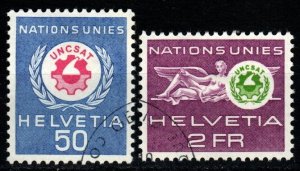 Switzerland #7o38-9 F-VF Used (X4706)