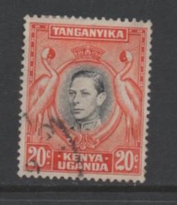 Kenya, Uganda & Tanganyika scott# 74  used perf 13x13.5