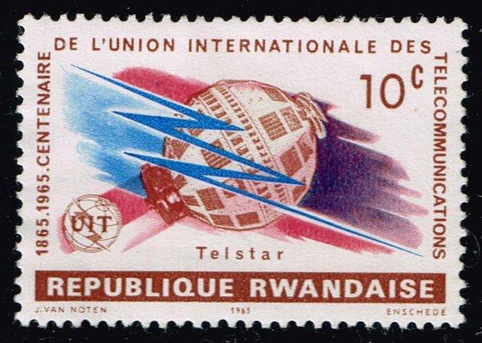 Rwanda #109 Telstar and ITU Emblem; Unused (0.25)