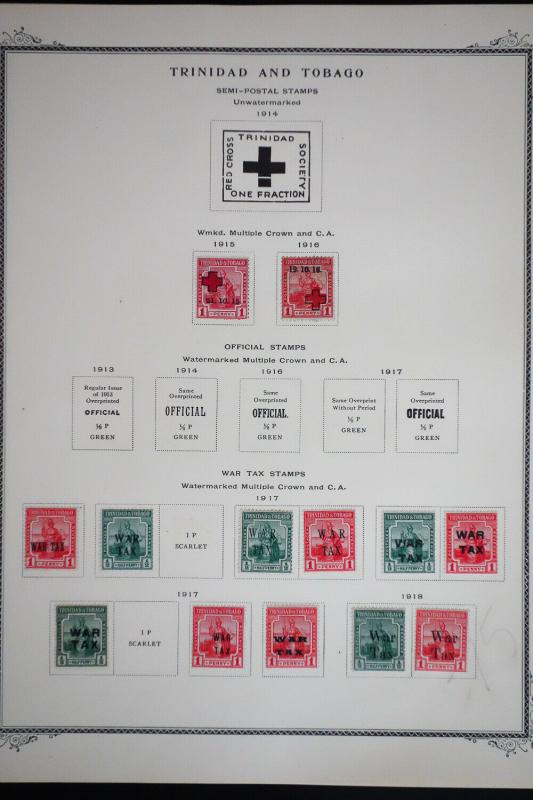 Trinidad 1900 to 1970 Stamp Collection 