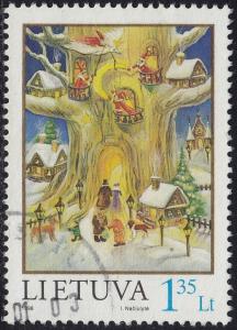 Lithuania - 1998 - Scott #616 - used - Christmas