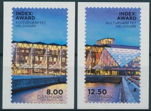 Denmark Stamps 2013 MNH Index Design Award Culture Yard Helsingor 2v S/A Set