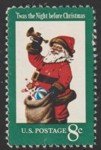 SC# 1472 - (8c) - Christmas Santa Claus, used single