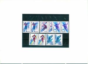 Russia - SPORTS - CALGARY 1988 - set x 2 MNH