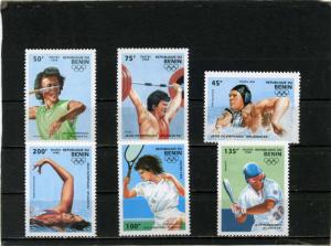 BENIN 1995 Sc#734-739 SUMMER OLYMPIC GAMES ATLANTA SET OF 6 STAMPS MNH 