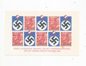 GERMANY OCCUPATION OF NETHERLANDS PROPAGANDA STAMP SHEET