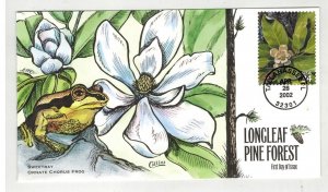 2002 COLLINS HANDPAINTED 3611 LONGLEAF PINE FOREST FLORIDA ORNATE CHORUS FROG