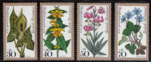 Germany #B553-B556  MNH 1978   Woodland flowers