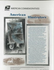 USPS COMMEMORATIVE PANEL #618 AMERICAN ILLUSTRATORS #3502