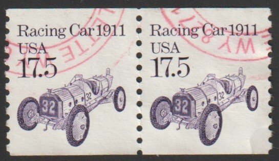 SC# 2262 - (17.5) - Racing Car - used pair