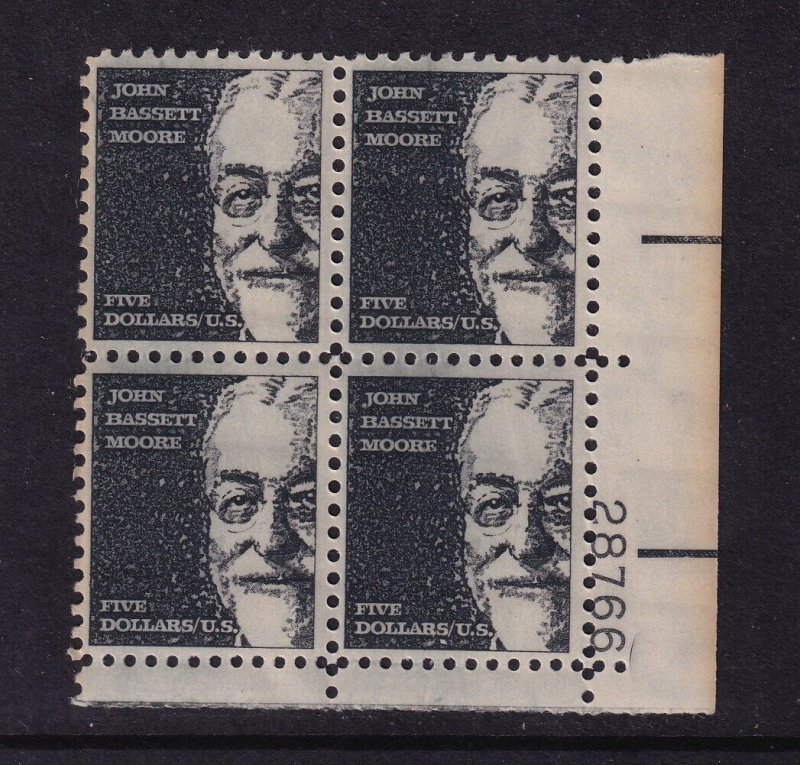 1966 John Bassett MOORE $5 Sc 1295a MNH tagged 28766 LR CV $40 (A