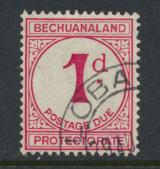 Bechuanaland Postage Due SG D5 normal d  Used  PO Cancel 