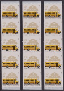US 5741 School Bus additional ounce rate coil strip 5x3 MNH 2023