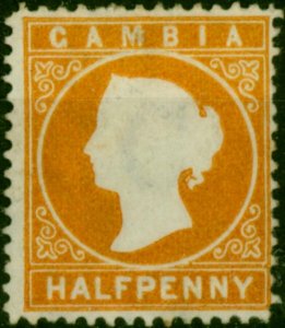 Gambia 1880 1/2d Dull Orange SG11b Good MM