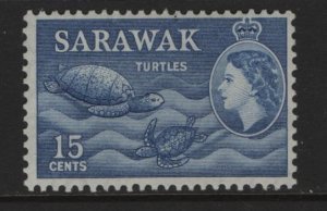 SARAWAK, 204, HINGED, 1955-57, CORONATION ISSUE