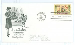 US 1253 1964 The Homemaker's, pencil address