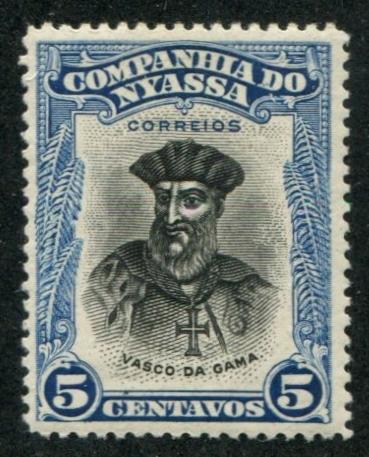 Nyassa Co SC# 113 Vasco de Gama 5c Mint hinged