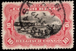 Belgian Congo Scott 61a Used.