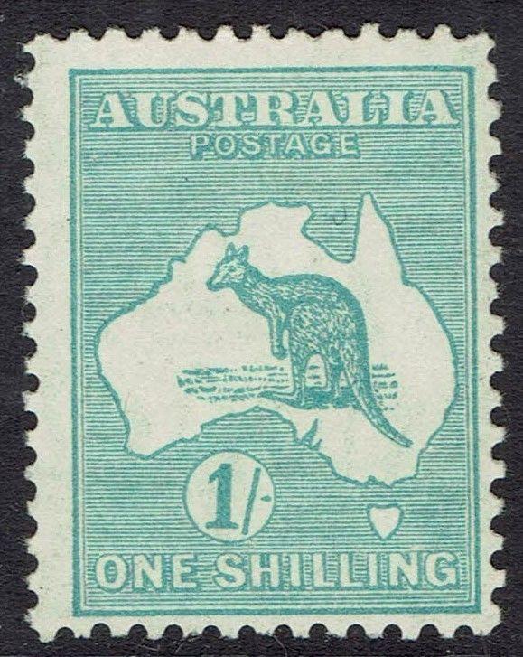 AUSTRALIA 1929 KANGAROO 1/- SMALL MULTI WMK