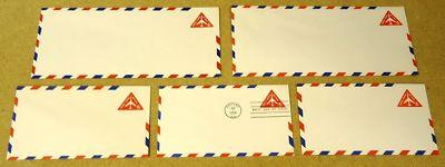 UC37, 8c U.S. Postage Envelopes Air Mail qty 5