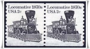 SC#1897A 2¢ Locomotive Coil Pair (1982) Used