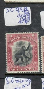 NORTH BORNEO  4C MONKEY   SG  99B  MOG      P0314A