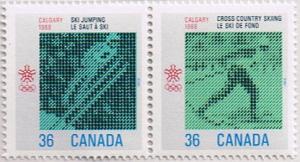 Canada Mint VF-NH #1153a Winter Games pair