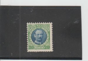 Danish West Indies  Scott#  46  MH  (1908 Frederik VIII)