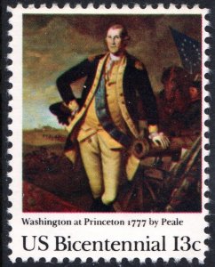 SC#1704 13¢ Washington at Princeton 1777 by Peale (1977) MNH