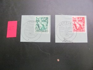 GERMANY 1938 USED SC B116-B117 SWASTICA CANCEL SET XF  (213)