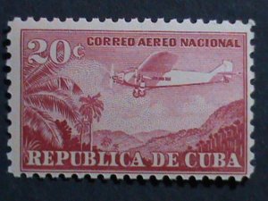 ​CUBA 1931-AIRMAIL-SC#C14a-91 YEARS OLD-AIR PLANE- RARE MNH -VERY FINE