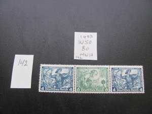 GERMANY 1933 MNH  MI.  W50 Booklet  XF 80 EUROS (142)