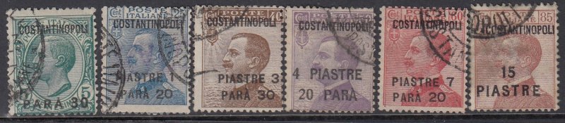 Italy Costantinopoli - Sassone n.76-81 used