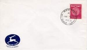 ISRAEL -  1953 CANCEL   FDC5364