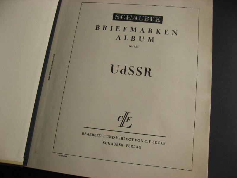 Russia Schaubek old empty (no stamps) album pages up to 1957 check it out!